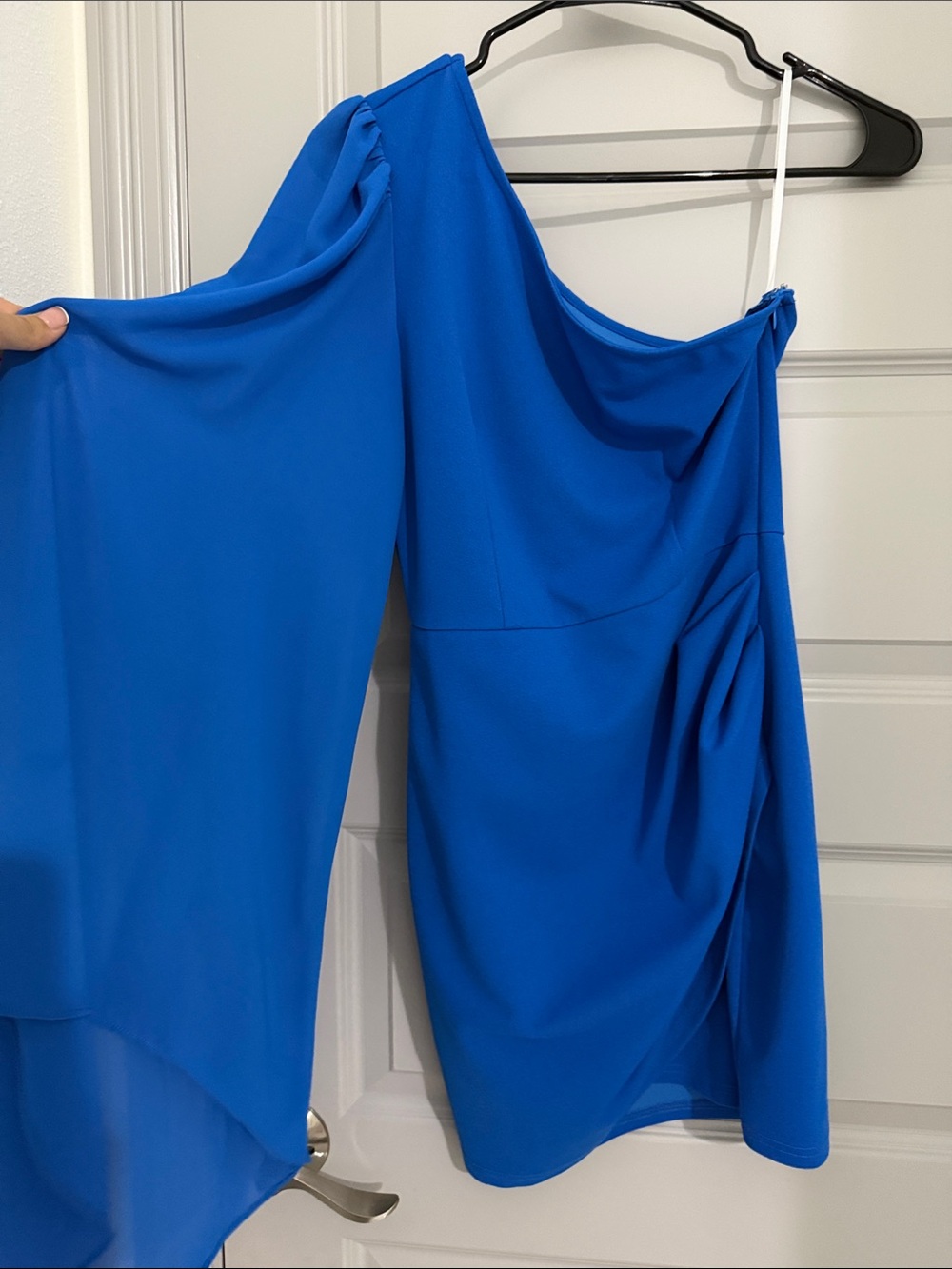 One-Shoulder Royal Blue Cocktail Dress